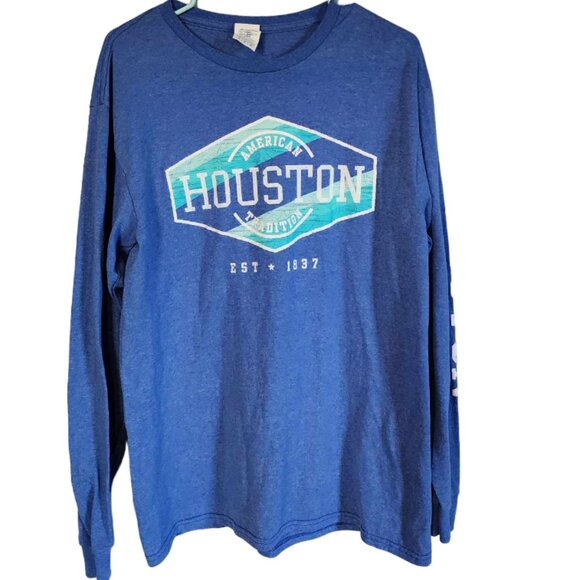 EUC Houston Texas Long Sleeve T-Shirt - Picture 1 of 3